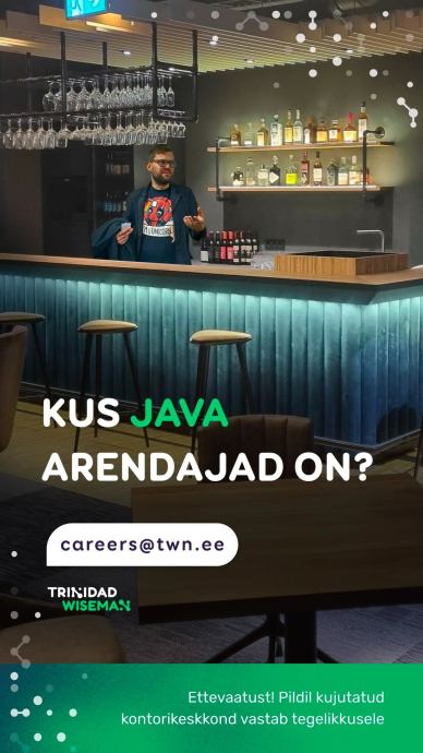 Java arendaja töökuulutus