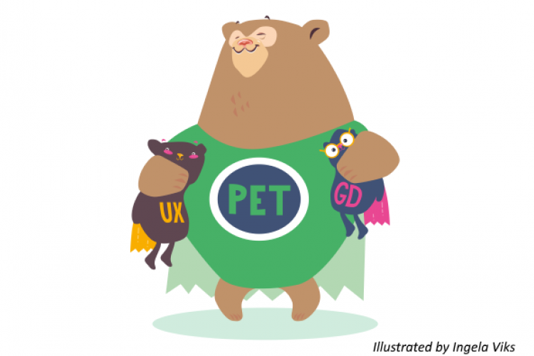 PET-disaini karu kallistab UXi ja Graafilist Disaini