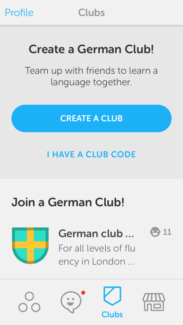 Kolm erinevat võimalust õppimiseks (Allikas: Duolingo äpp)