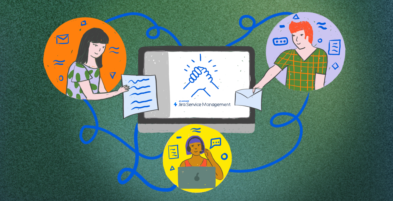 Reporters and agents who communicate through Jira Service Management