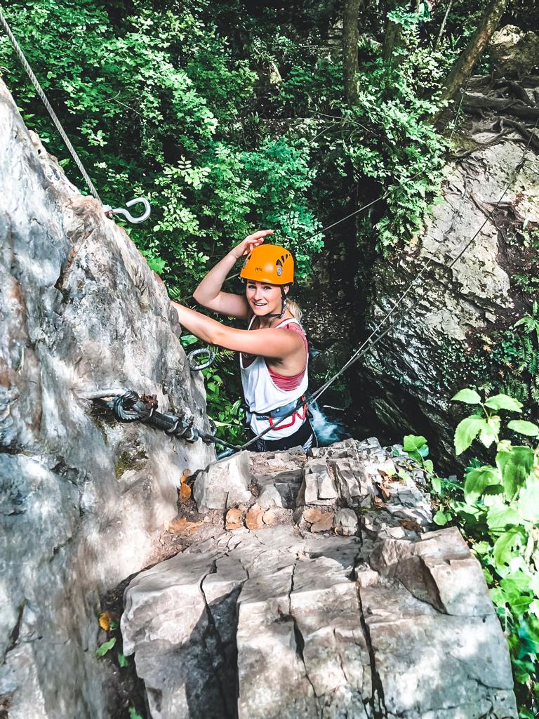 Carina Zweygart mountain climbing