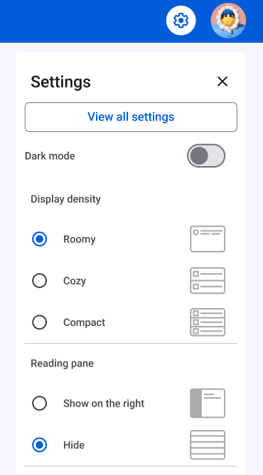 The new Quick Settings menu screenshot