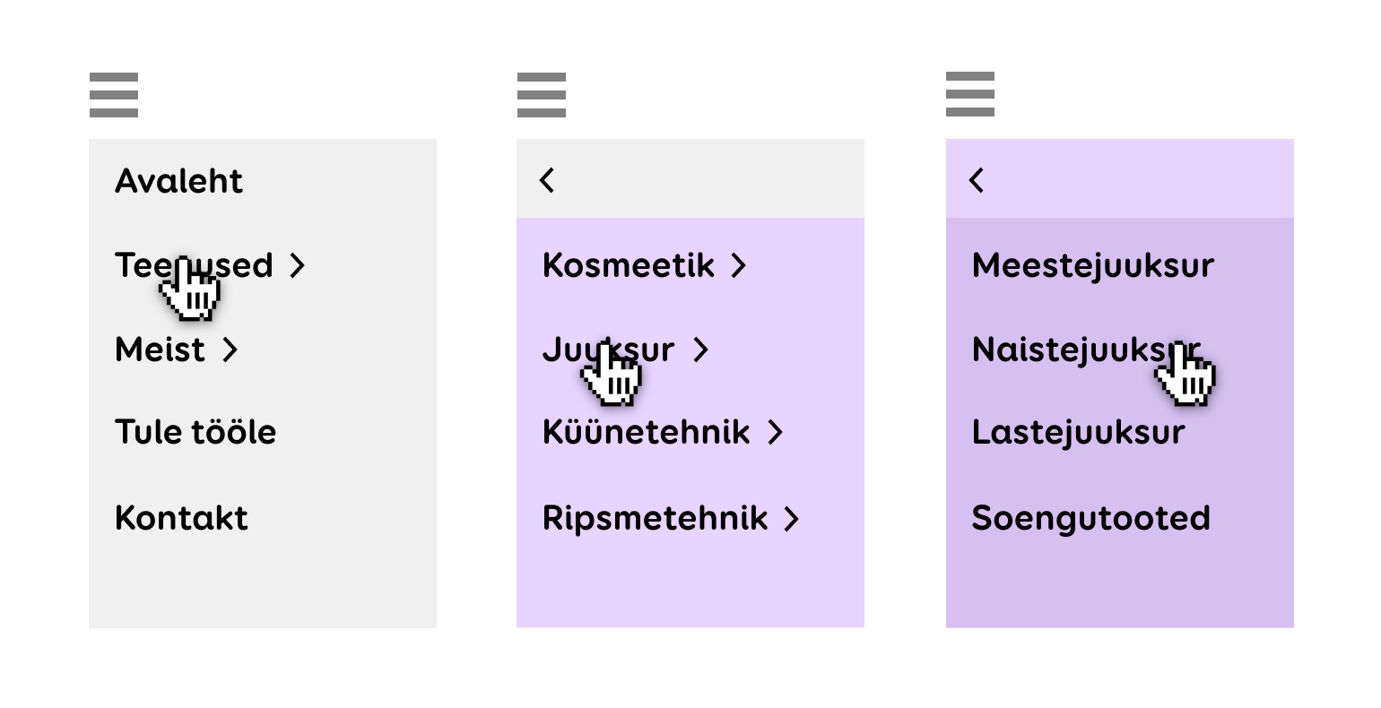 Mobiilimenüü