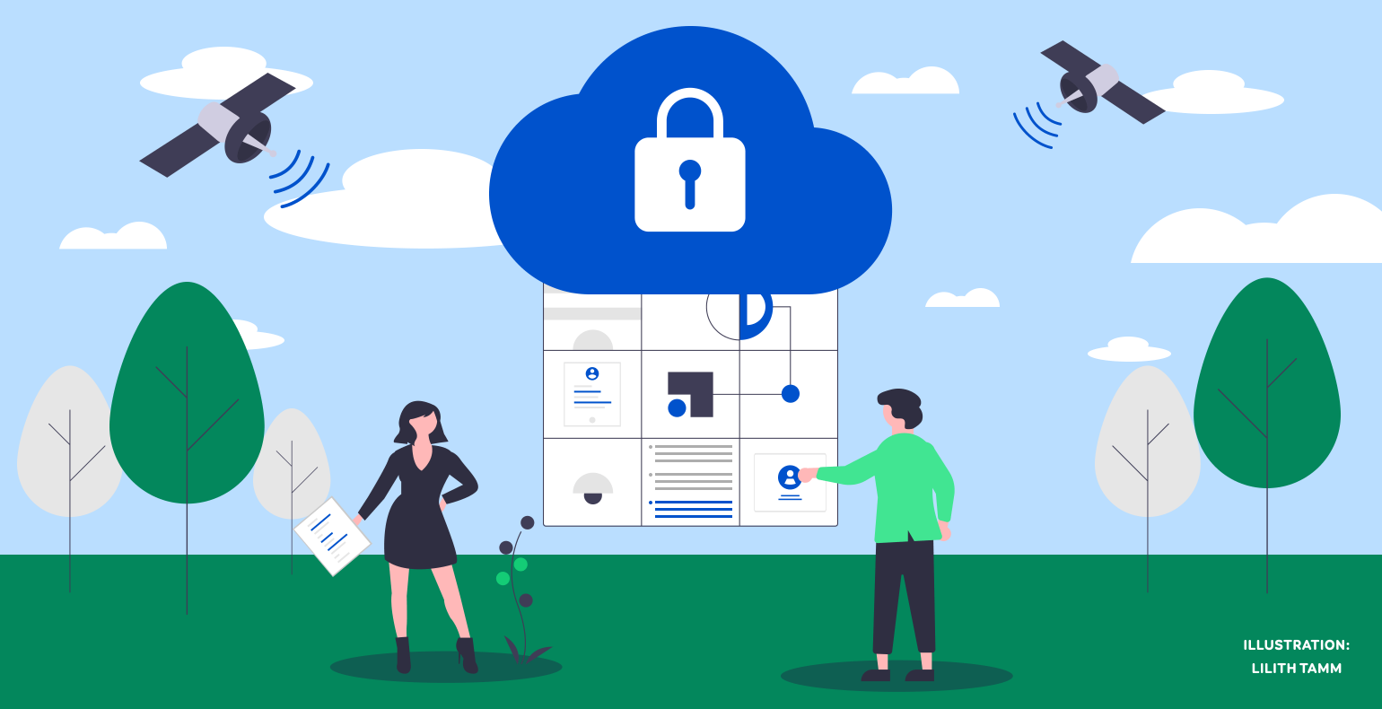 Illustration about data security in Atlassian Cloud 