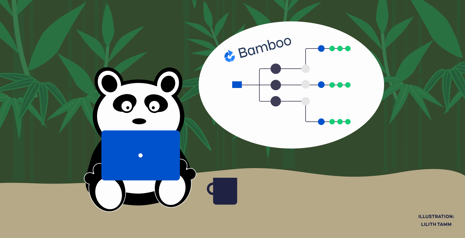 Panda bear visualizing Bamboo's pipeline hierarchy