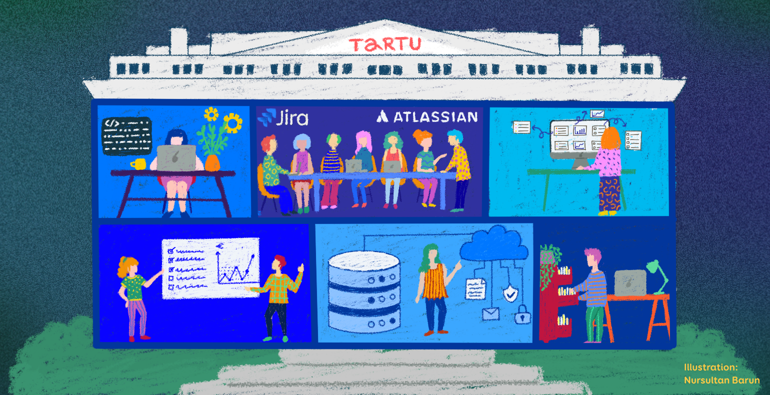 Illustratsioon Atlassiani toodetest Tartu Linnavalitsuses