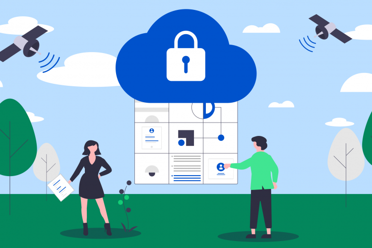 Illustration about data security in Atlassian Cloud 