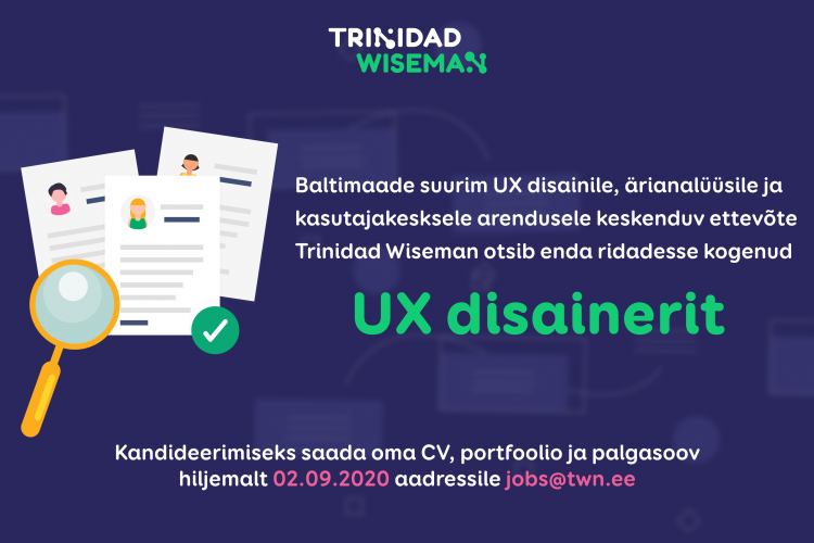 UX Disainer töökuulutus