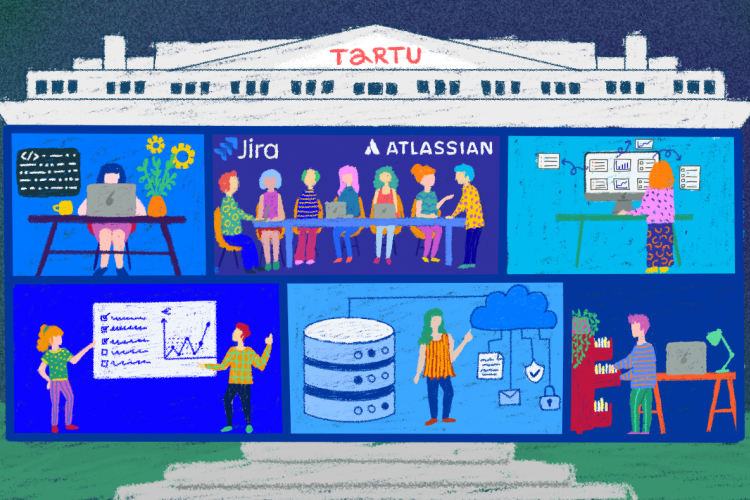 Illustratsioon Atlassiani toodetest Tartu Linnavalitsuses